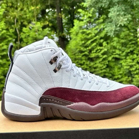 NEW Nike Air Jordan 12 Retro A Ma Maniere (White / Burgundy NEW Nike Air Jordan 12 Retro A Ma Maniere (White / Burgundy